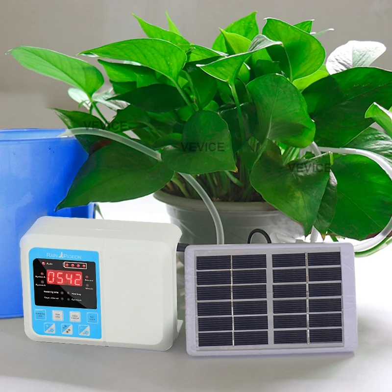 

Intelligent Garden Automatic Watering Device Single Pump Solar Energy Charging Potted Plant Drip Irrigation Water Timer System