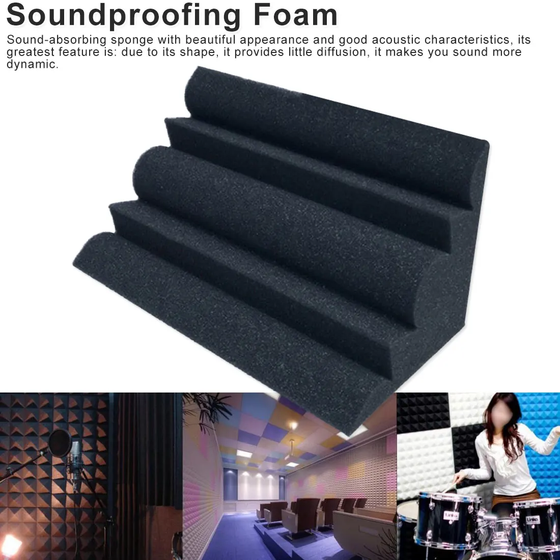 Акустические панели 16 шт. поглощающая пена для обработки музыки в студии