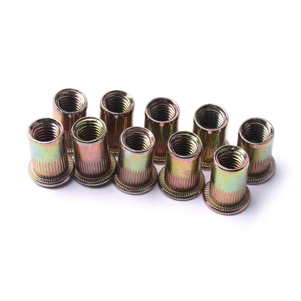 Горячая распродажа 50 шт. M8 заклепки цилиндрические двухсторонний полый комплект