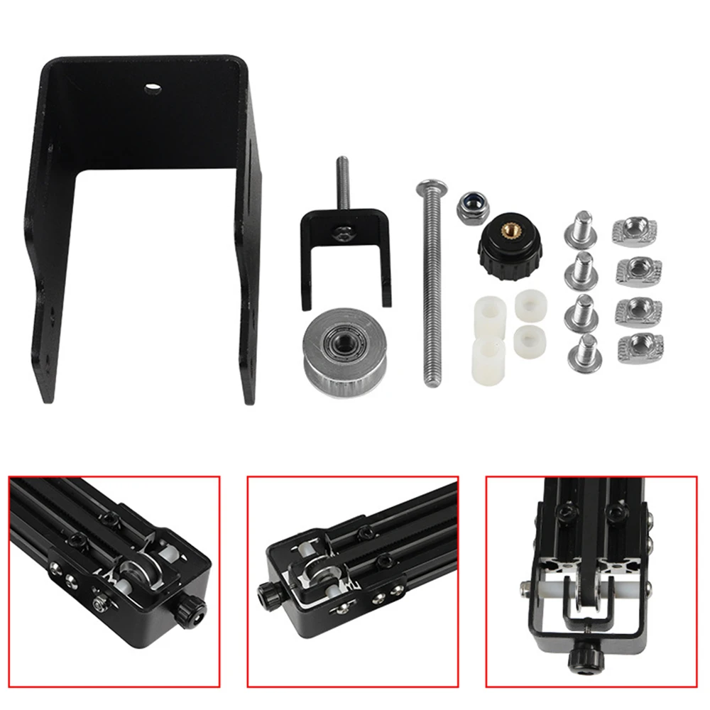 Металлический Y-axis профиль Ремень ГРМ выпрямитель Натяжитель для CREALITY Ender-3 Pro