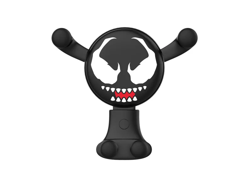 Venom Железный человек Мститель Скоба-держатель автомобиля вентиляционное отверстие клип крепление Стенд мультфильм Marvel держатель для навигатора для iPhone Xiomi OPPO Huawe - Цвет: Venom