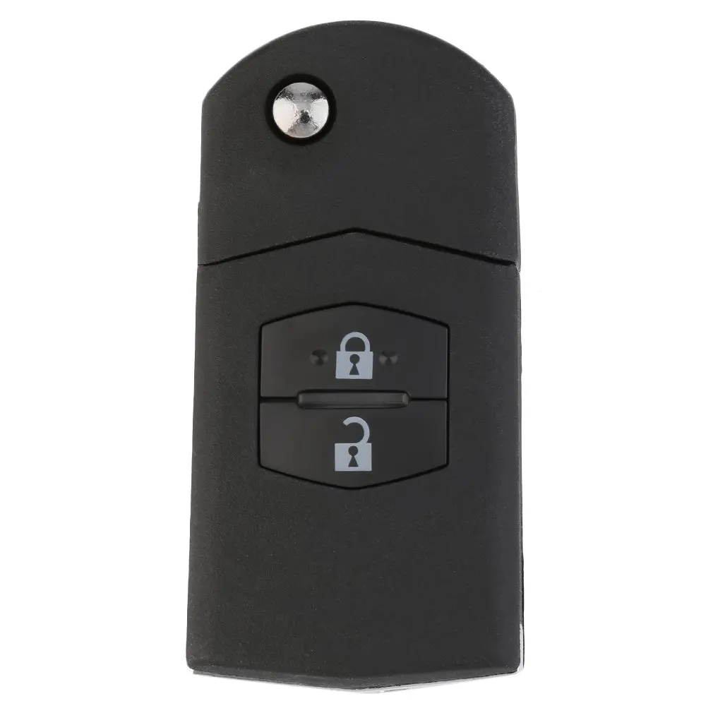 Портативный размер Складной флип 2 кнопки дистанционного ключа Fob чехол для