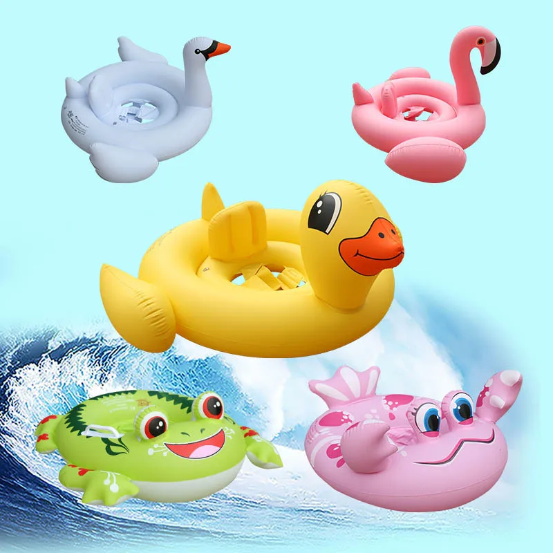 

Kids swim ring 1pcs inflatable flamingo Child life buoy Child mount toy Baby swimsuit seat Armpit circle Outdoor beach pool