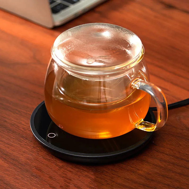 

Coffee Mug Cup Warmer for Home Office Milk Tea Water Heating Pad 2 Constant-temperatures Universal All Cups Optional Auto-off