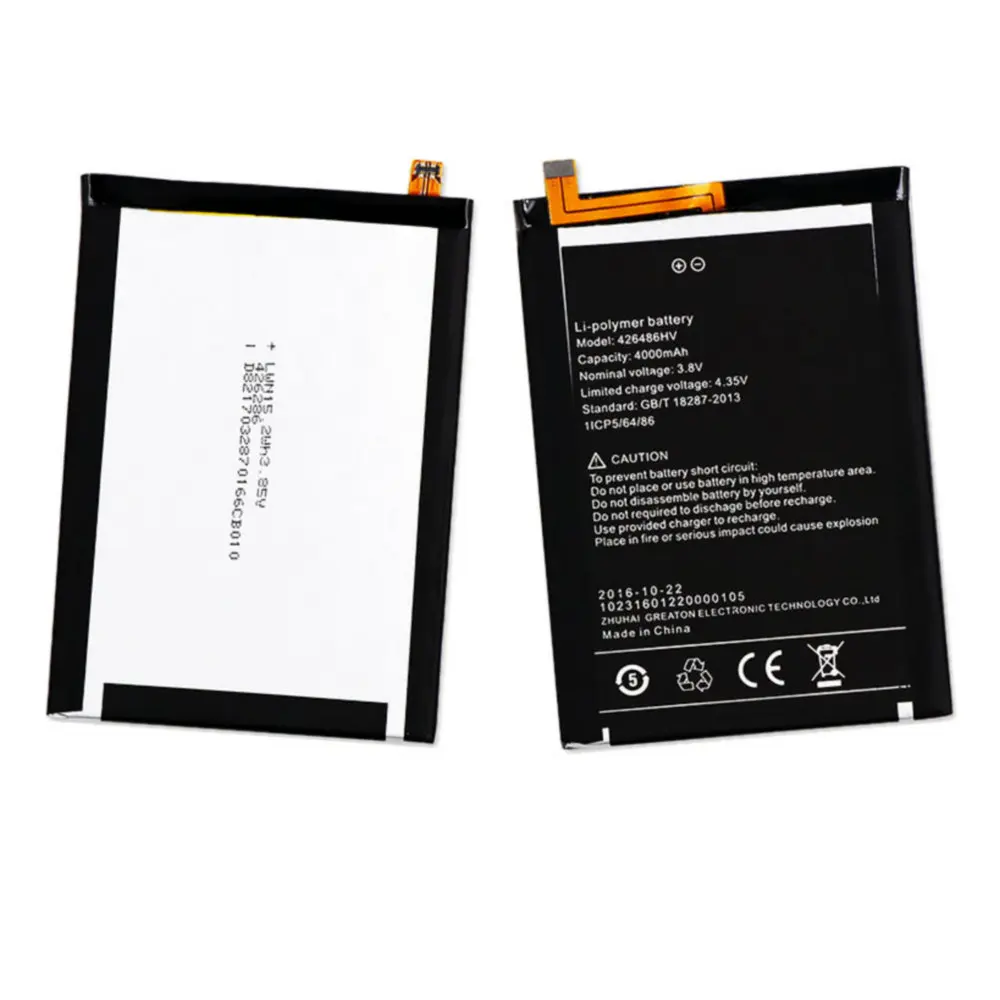 Original Original battery 4000mah 3.8v Battery For Umi Plus 426486HV Cellphone batteries+tools