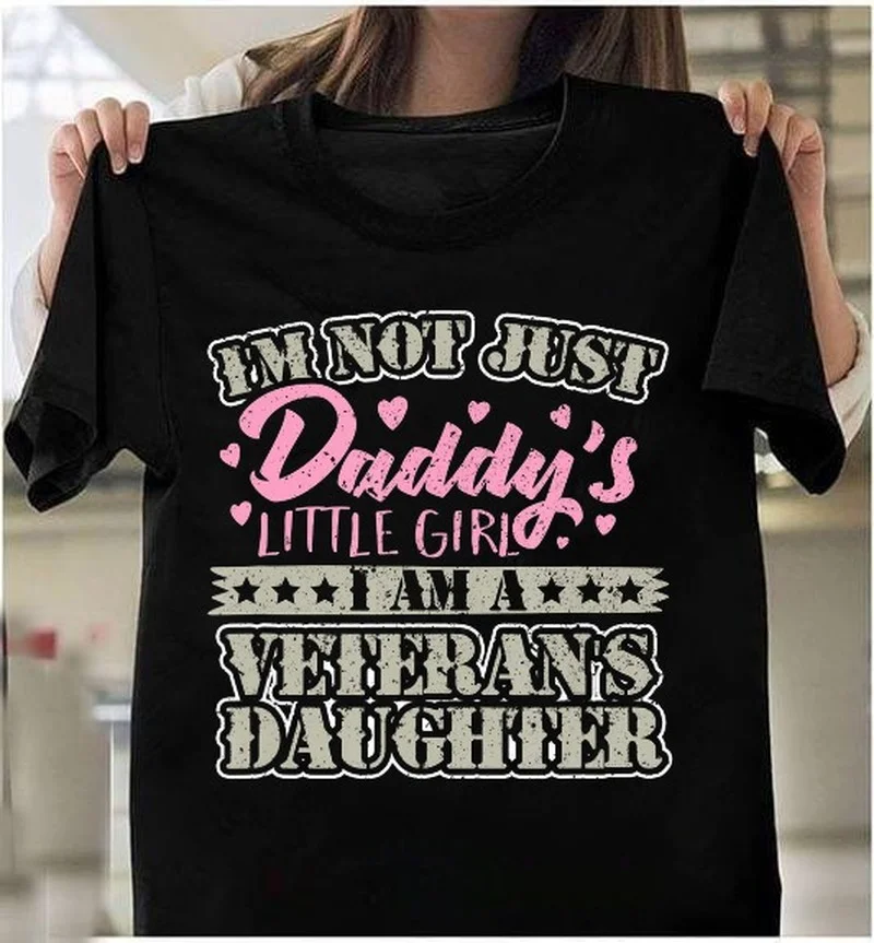 

Daddy's Little Girl Print T Shirt Women Short Sleeve O Neck Loose Tshirt Summer Women Causal Tee Shirt Tops Camisetas Mujer