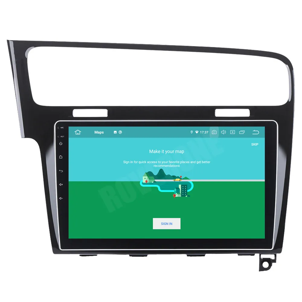 Автомобильный радиоприемник Octa Core Android 10 для Volkswagen VW Golf 7 MK7 VII 2013 2014 2015 2016 Стерео GPS