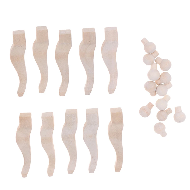 10 шт./компл. Φ круглые выдвижные ручки для кукольного домика 1/12 миниатюрные