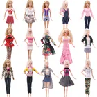 Одежда для кукол Barbiees; Камуфляжная футболка; Школьная форма; Подходит для коктейлей; Повседневная одежда; Аксессуары; Одежда для Барби