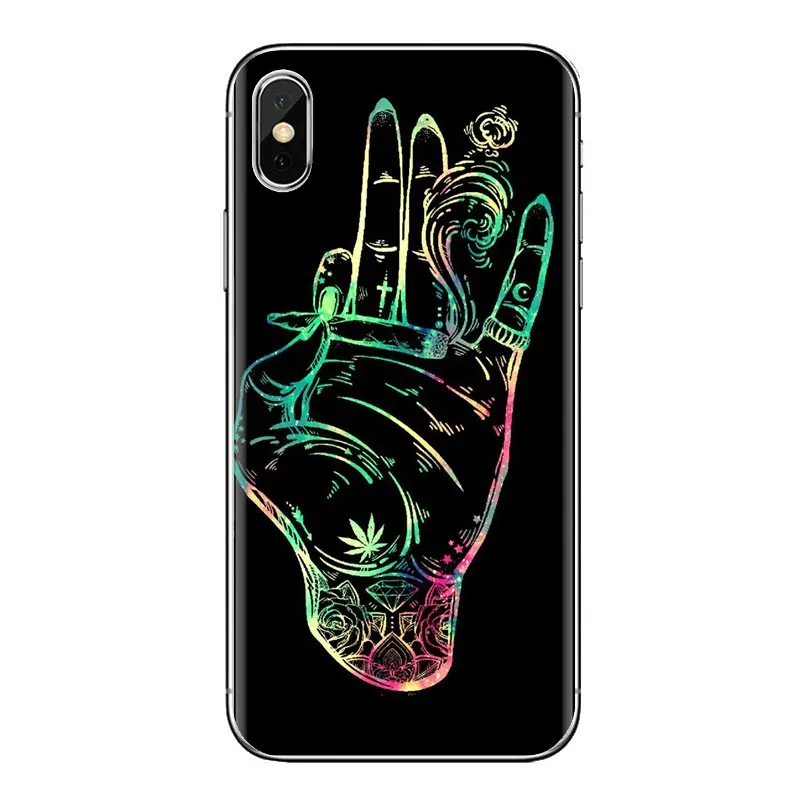 Для samsung Galaxy S3 S4 S5 мини S6 S7 край S8 S9 S10 Plus Note 3 4 5 8 9 Мягкие прозрачные чехлы сорняков |