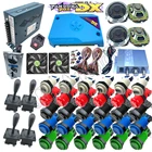 4 игрока DIY аркадная коробка Pandora DX 3000 в 1 Zippy джойстик американский стиль HAPP кнопка для 3p 4 p 3d игровой консоли