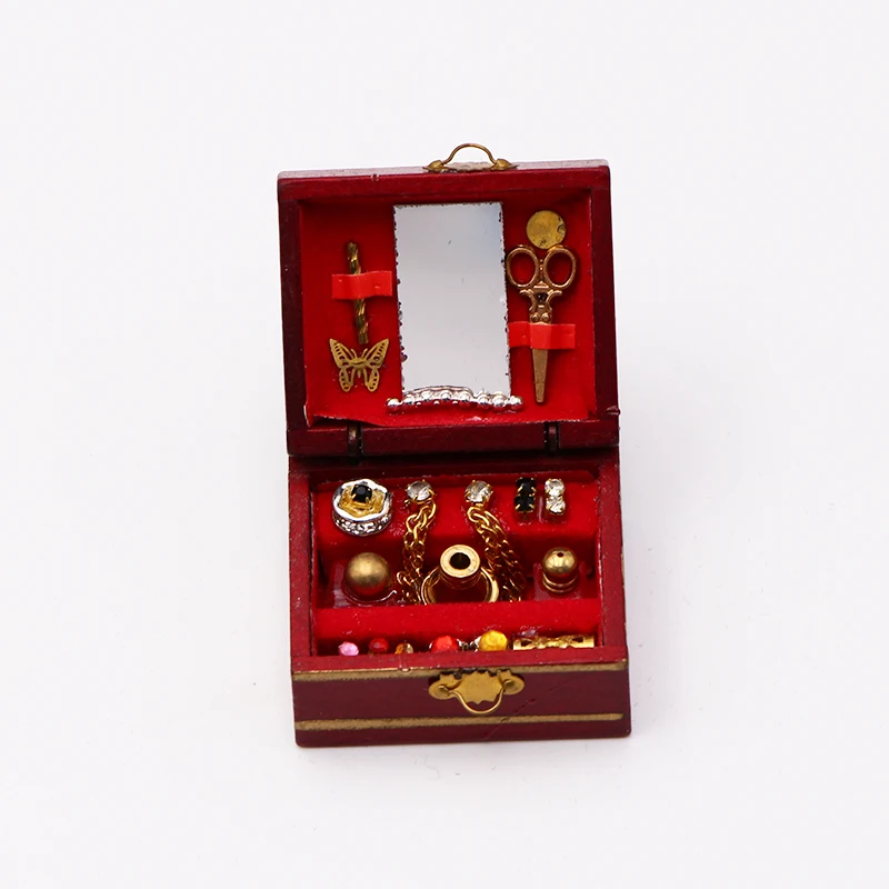 Миниатюрный Кукольный домик в ретро стиле масштаб 1/12 для ролевых игр домашняя