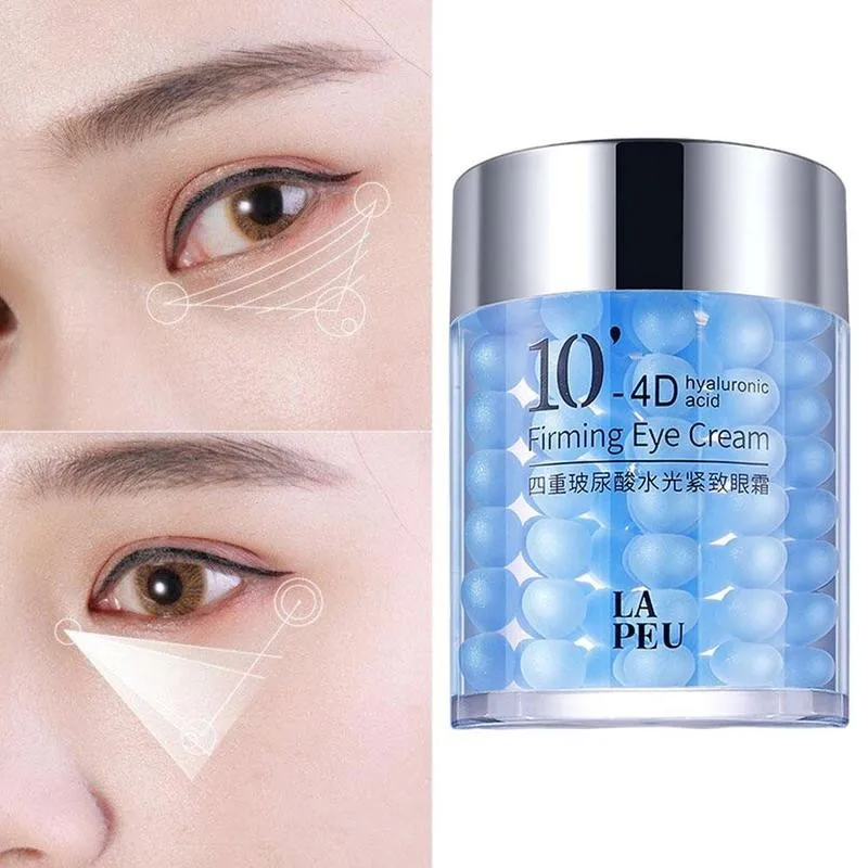 

4D Hyaluronic Acid Eye Cream remove Dark Circle Moisturizing Male Skin Female Unisex Anti-Aging Anti-Puffiness Care 60g P4J4