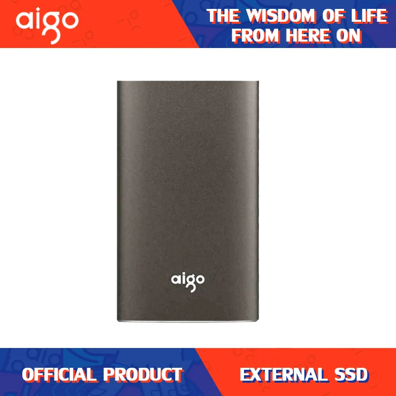 Внешний Портативный твердотельный накопитель aigo SSD ТБ 480 ГБ 240 жесткий диск USB 3 0 Type