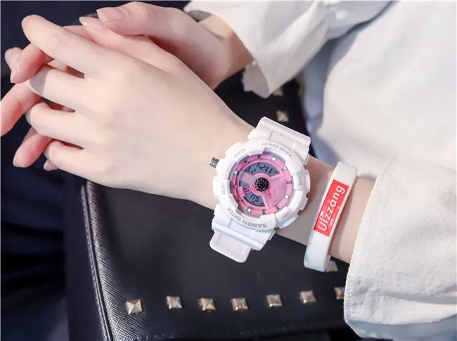 Женские цифровые часы светодиодный Электронные наручные часы Relogio Feminino цифровые водонепроницаемые спортивные часы Relojes De Mujer