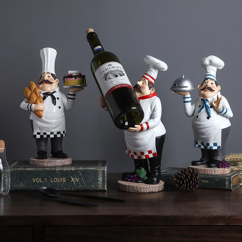 Европейская Винная стойка шеф повар ресторана маленькие украшения украшение для