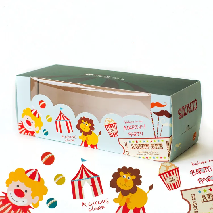 Упаковочная бумажная коробка для хлебобулочных изделий С Вырезанным окном