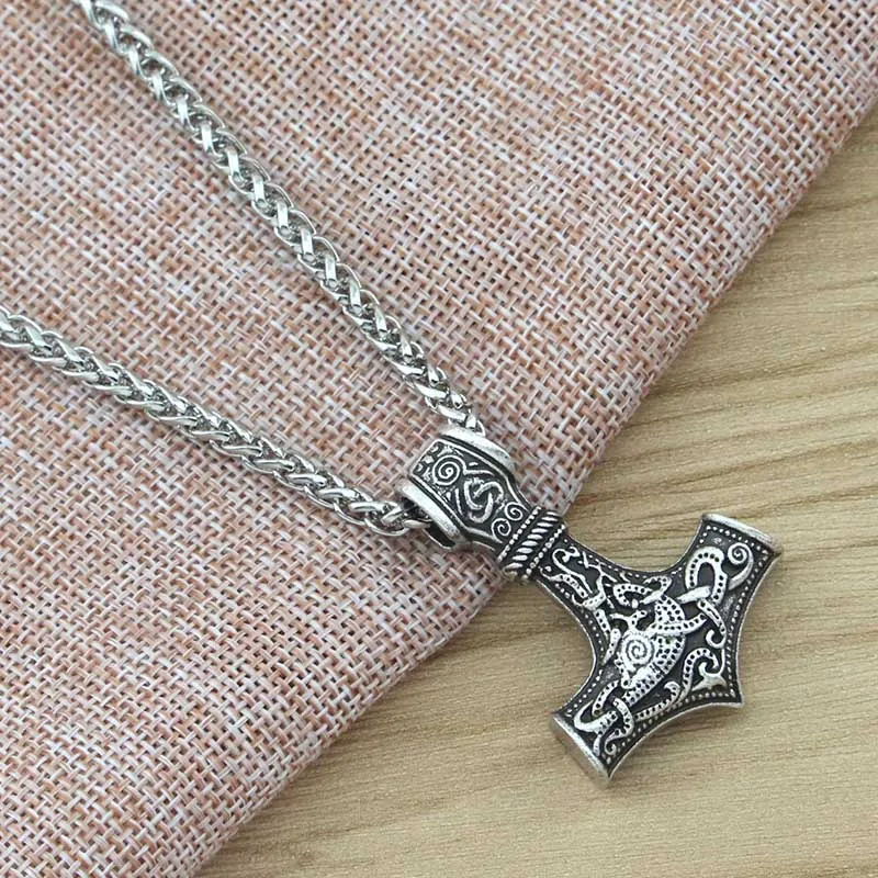 

MJOLNIR NORSE VIKING Necklace GOD Pendant MYTHOLOGY New Pendants Jewelry For Women Men Gifts