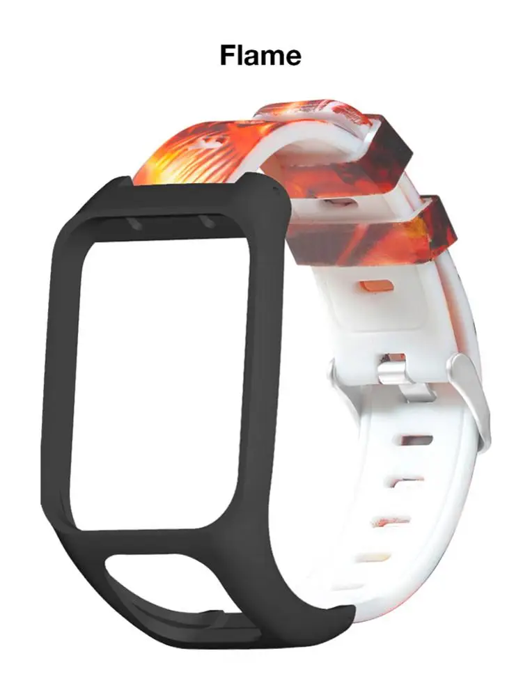 Многоцветный силиконовый сменный Браслет для часов Ремешок для TomTom Runner 3 TOMTOM Adventurer Smart Watch Band