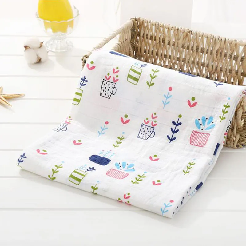 baby blanket 10 Муслиновые детские одеяла, аксессуары для фотографирования новорожденных, мягкое дышащее Пеленальное полотенце, детское постельное белье из органического хлопка, банное полотенце - Цвет: baby blanket 10