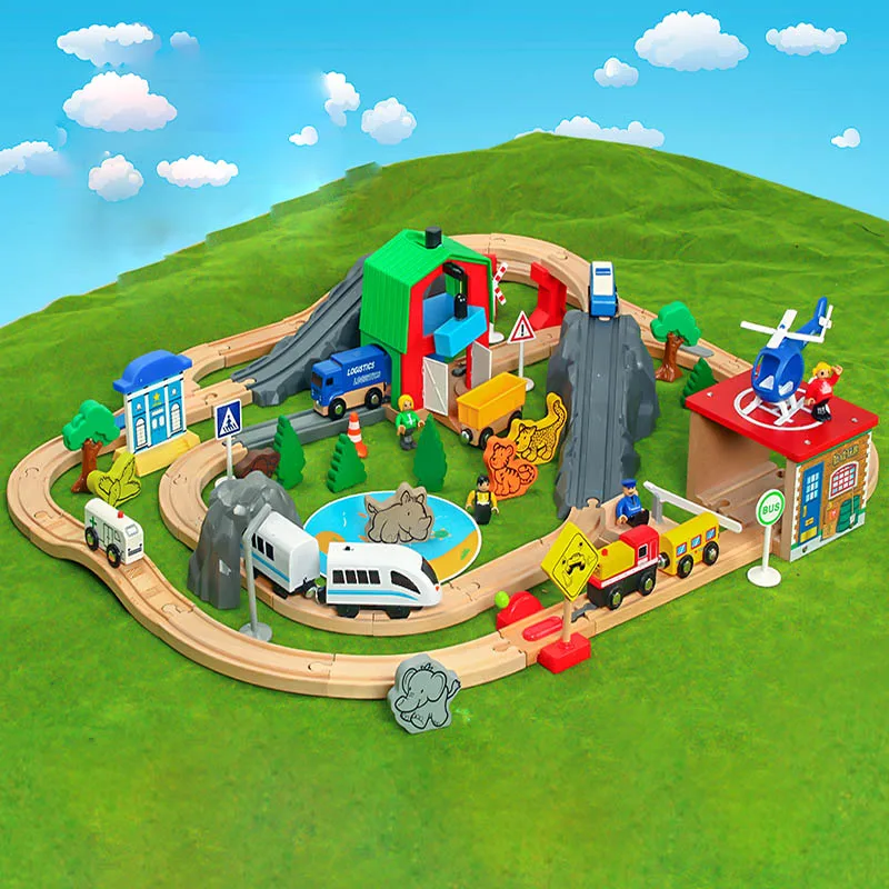 Детский Трековый набор игрушек волшебный трек и аксессуары для моста станции