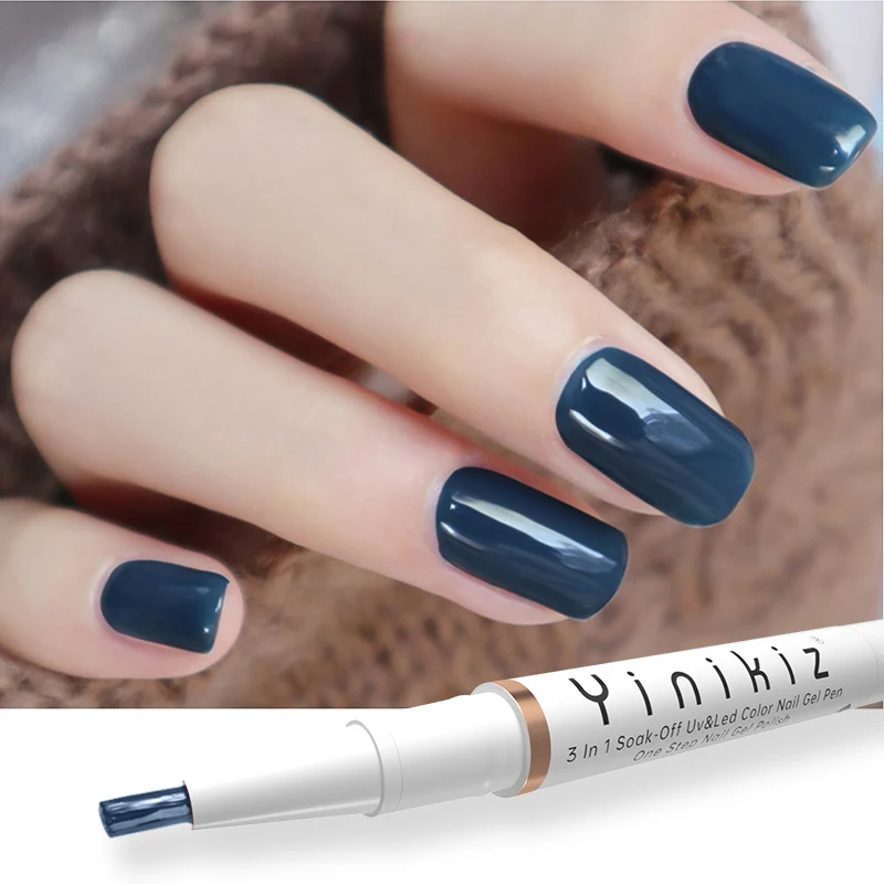 

Yinikiz One Step Gel Polish UV LED Soak Off Gel Lacquer For Manicure 3 In 1 Nail Art White Varnish Pen Hybrid Dropshipping