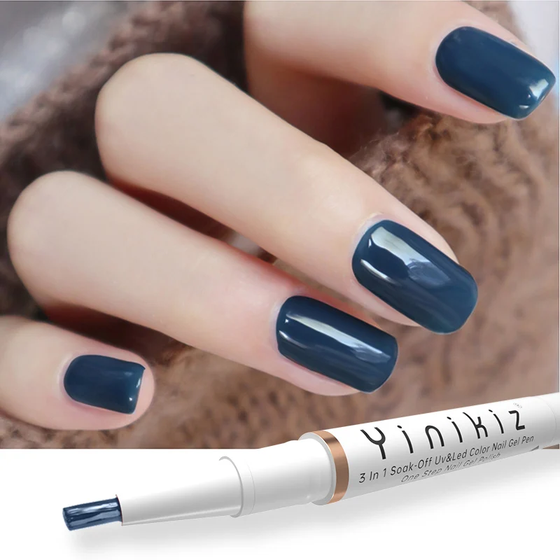 Yinikiz Гель лак One Step УФ светодиодный био Гели Soak Off для маникюра 3 в 1 ногтей белый