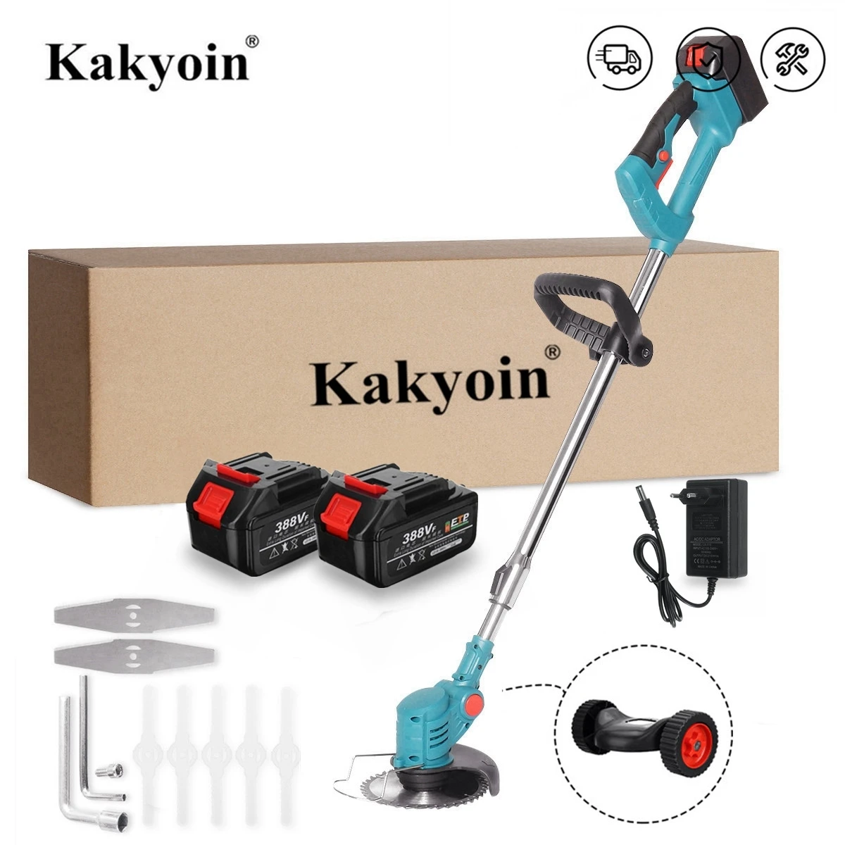 Триммер электрический беспроводной садовый 1800 Вт 18 в|Газонокосилка| |