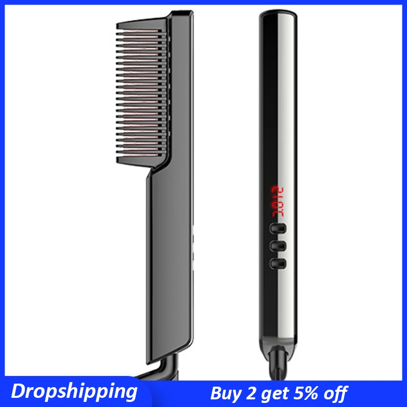 Керамическая Расческа с защитой от ожогов электрическая расческа со