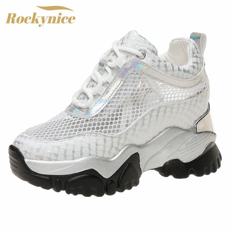 Летние дышащие массивные кроссовки для женщин обувь на платформе с 2021 Сезон