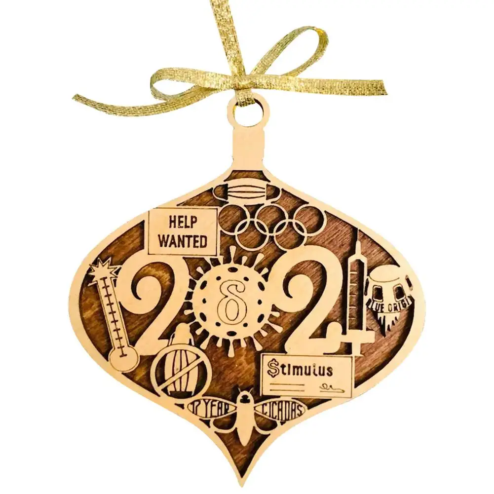 

Рождественские деревянные полые украшения, искусственная кожа, подвеска, стильный Рождественский кулон, рождественская подвеска