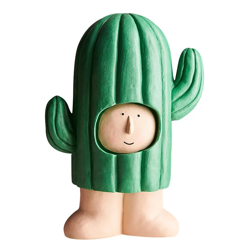 

Европейская креативная фигурка куклы-кактуса, детская скульптура, Современная полимерная декоративная поделка, украшение для дома, аксесс...