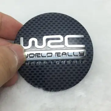 4pcs/set 56mm car wheel cap sticker for WRC center logo hub emblem Dust-proof badge Sticker | Автомобили и мотоциклы