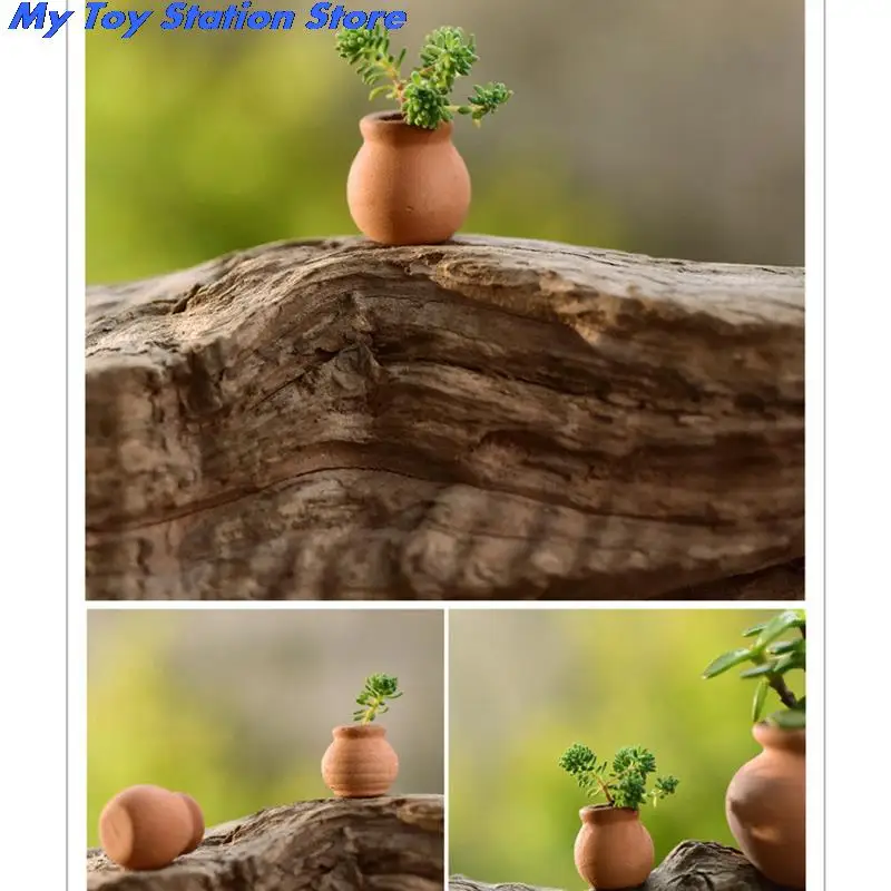 

Hot Sale 1:12 Dollhouse Miniatures Decora Vase Mini Terracotta Flowers Pot DIY Dollhouse