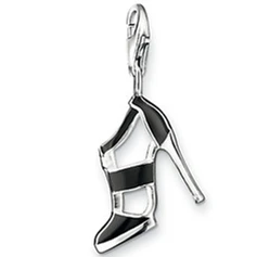 Черная подвеска каблуки ThomasPT1241 Ts Style Charm 2015 в виде подвески серебристая