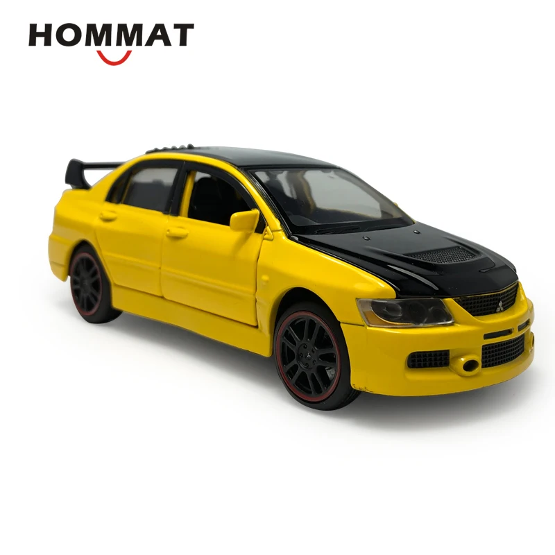 HOMMAT 1:32 Mitsubishi Lancer Evolution IX EVO черная металлическая крыша Литые и игрушечные машинки