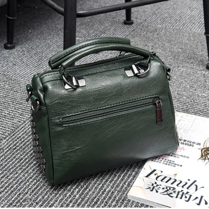 

100% Genuine leather Women handbags 2021 New OL commuter bag stereotypes fashion handbags slung shoulder bag Vintage Messenger