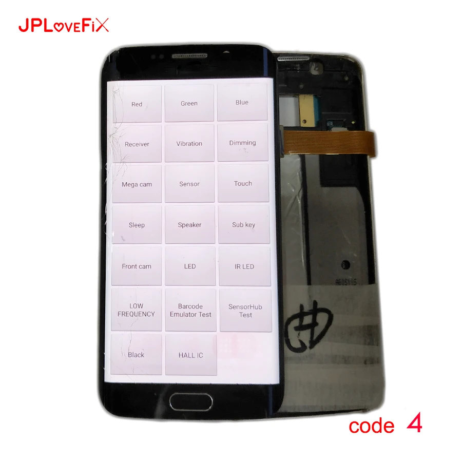 JPFix практический ЖК-экран для S6 Edge G925 с рамкой только утечка точка сгоревшие тени