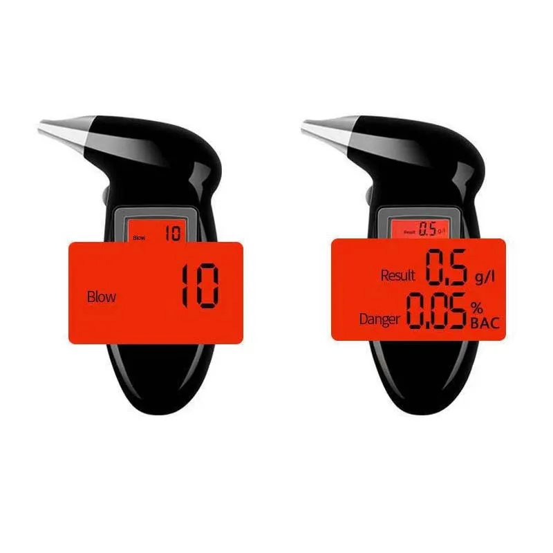 Цифровой алкотестер профессиональный полицейский анализатор дыхания 1