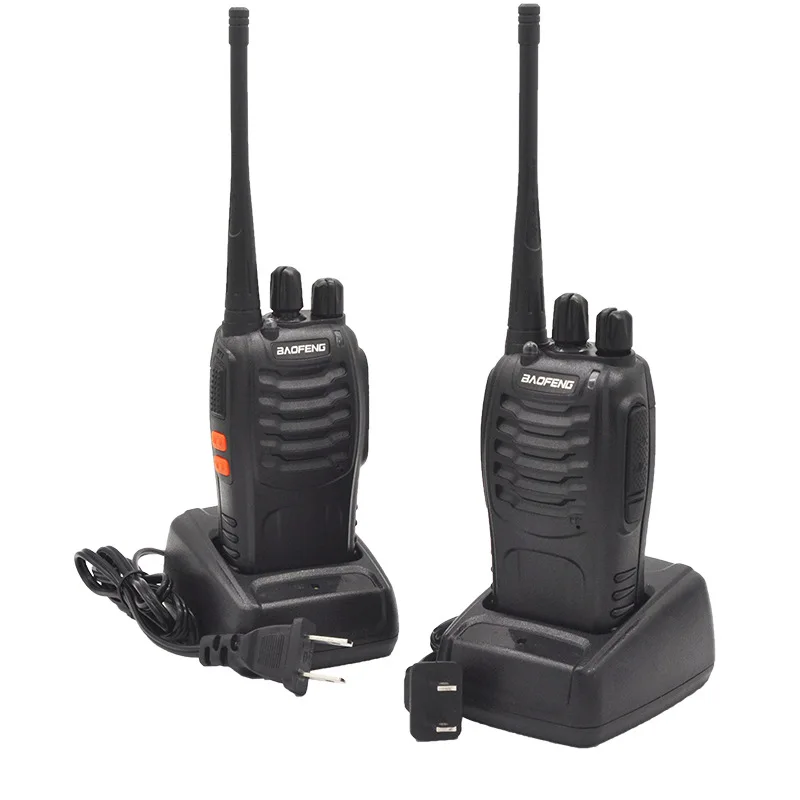 1 Pair BF888S Handheld FM Transceiver UHF Two Way Radio Ham Communicator Radio Station Walkie Talkie