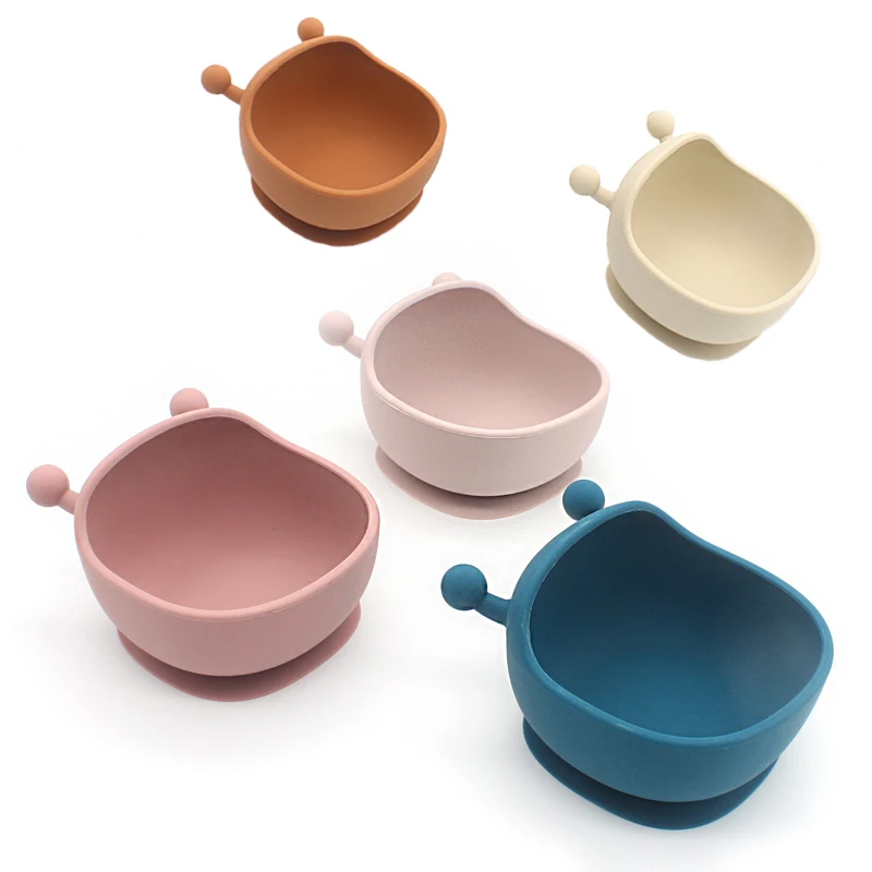 

Силиконовый Набор для кормления ребенка без бисфенола А, тарелка на присоске, детские блюда, силиконовая посуда, детские блюда для кормлени...
