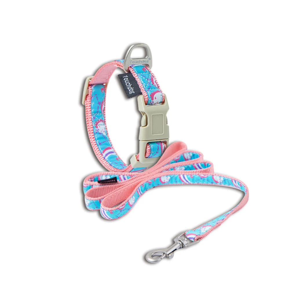 Поводок для собак ошейник с принтом поводок ходьбы тяги милый дизайн воротника