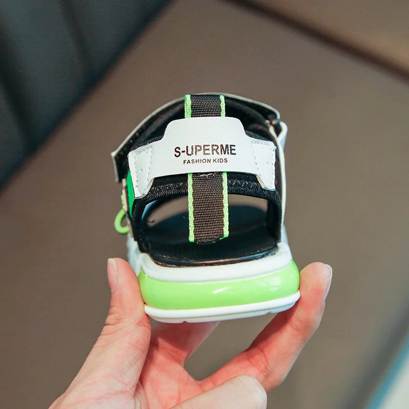 

New Summer Children Sandals for Boy Flat Beach Shoes Kids Sports Casual Student Leather Sandals Soft Non-slip Fashion Wild