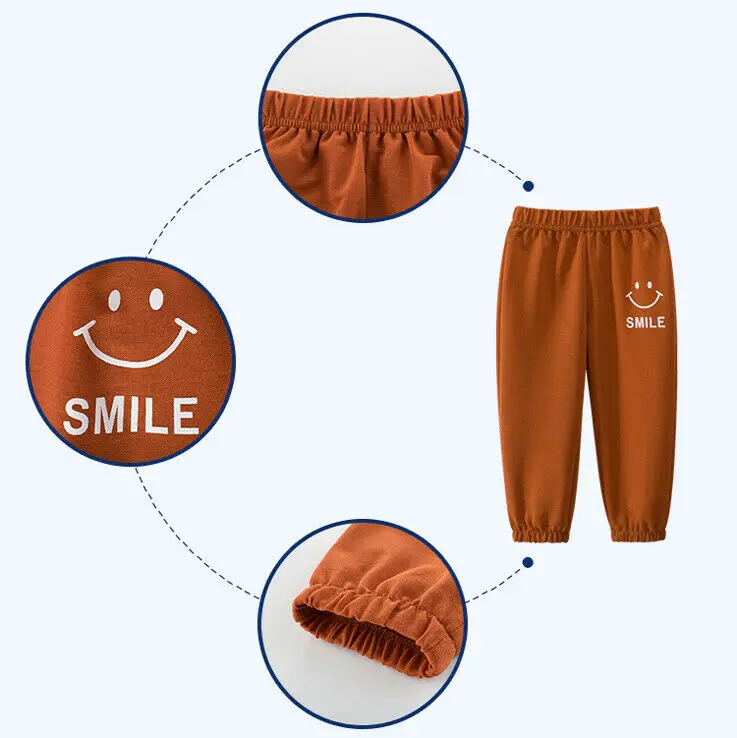 Новинка 2020 года модные детские длинные однотонные повседневные свободные штаны