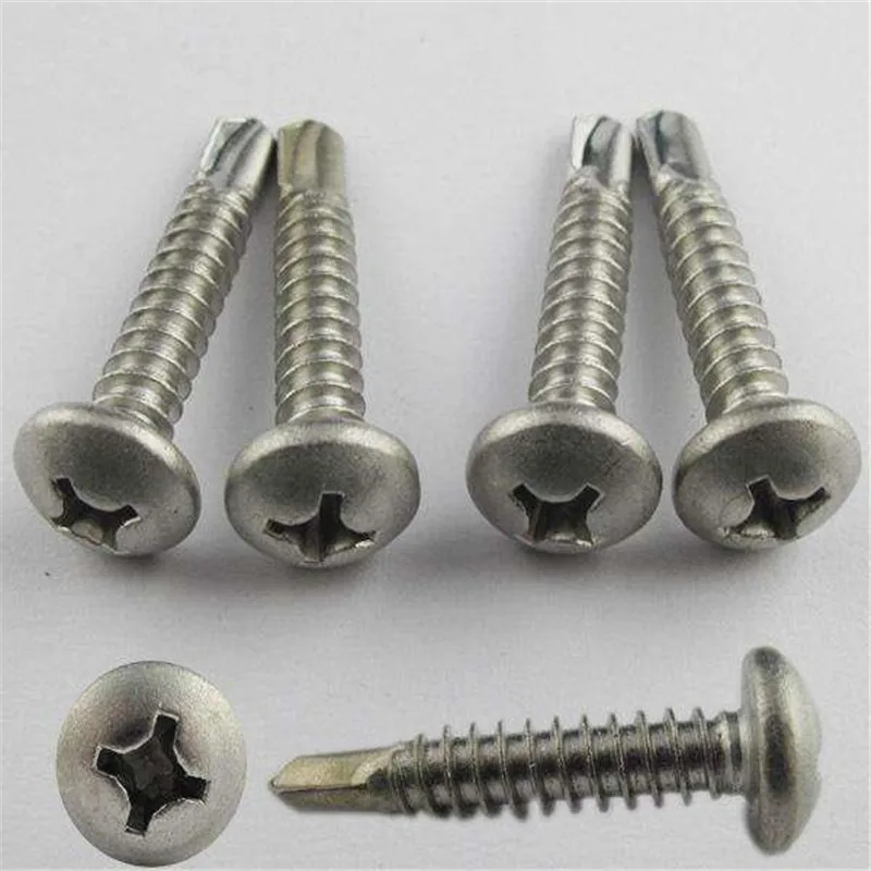M3.5/M3.9/M4.2 крестовые встраиваемые буровые винты с винтовой резьбой Phillips Inox
