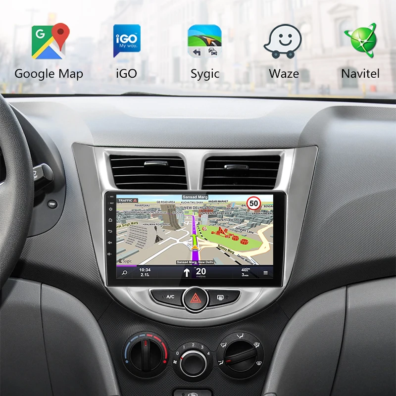 Vtopek 9 &quotАвтомобильный мультимедийный плеер для hyundai Solaris 2010 2016 радио 4G Аудио TPMS