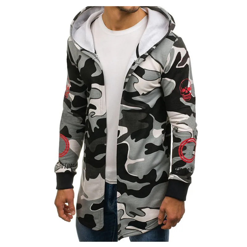 New Style Mens Autumn Winter Warm Coat New Fashion Long Coat Casual Solid Outwear Cardigan