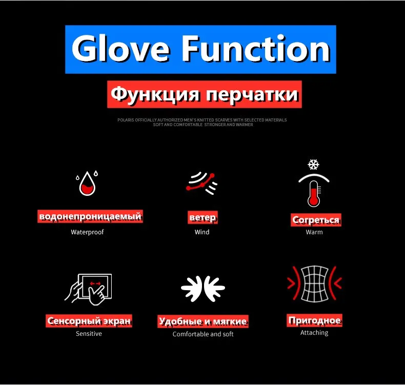Зимние велосипедные перчатки для мужчин и женщин водонепроницаемые с сенсорным