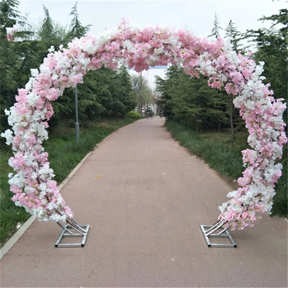 

New Round Arch White Metal Centerpiece For Wedding Decorations Party Event Decoration-2.3m Tall*2.3m Wide