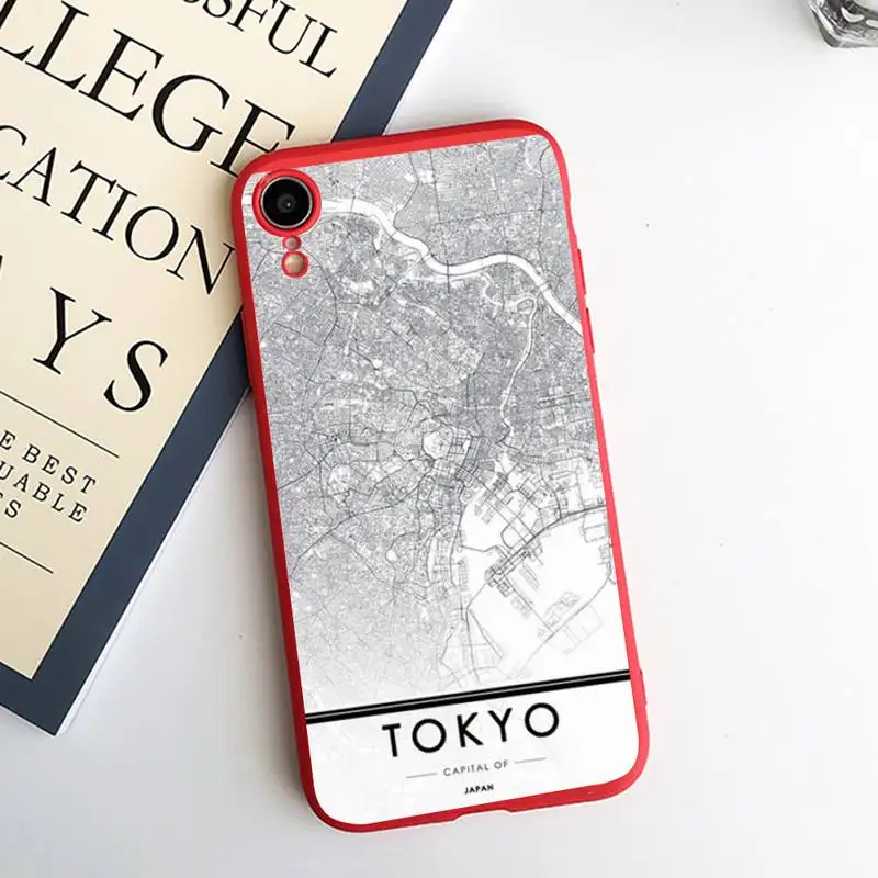 

London Country Sketch City Map luxury shell Phone Case Candy Color for iPhone 6 7 8 11 12 s mini pro X XS XR MAX Plus
